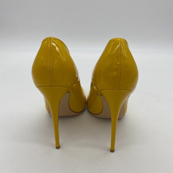 Yellow Patent Leather Stiletto Heels - Picture 5 of 8
